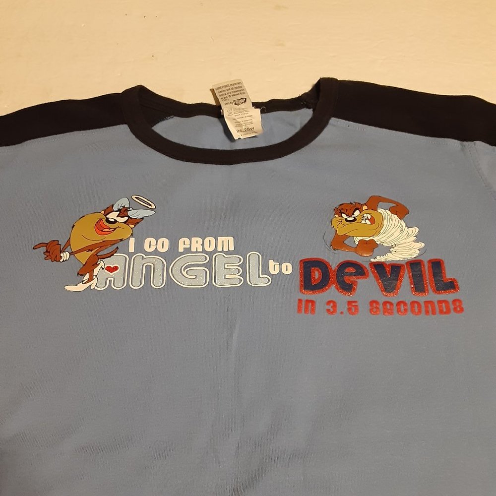 Warner Bros. Tazmanian Devil's Women's SS T Shirt Size 26/28W